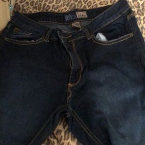 BEAN size 12 dark stretch denim stir up leggings
